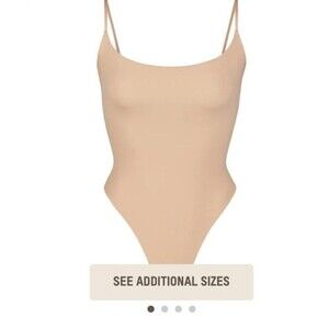 Skims Fits Everybody Cami Bodysuit oxide XS NWT onyx